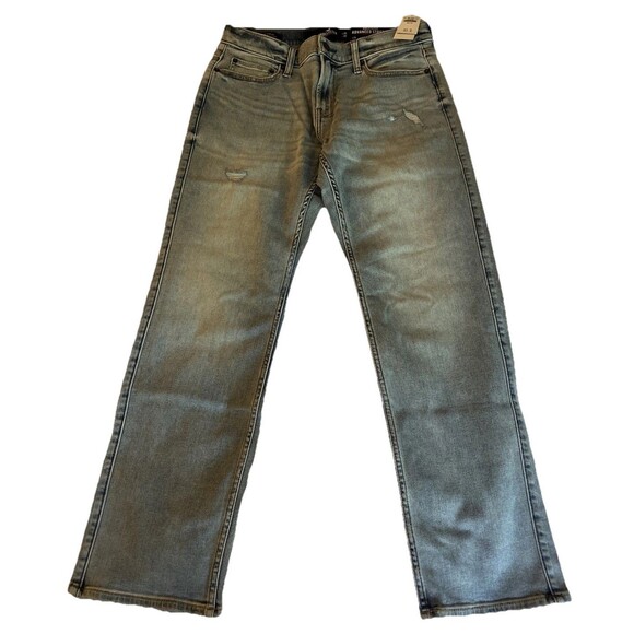 Hollister Jeans Mens 30x28 Light Wash Classic Straight Advanced Stretch - Picture 1 of 15
